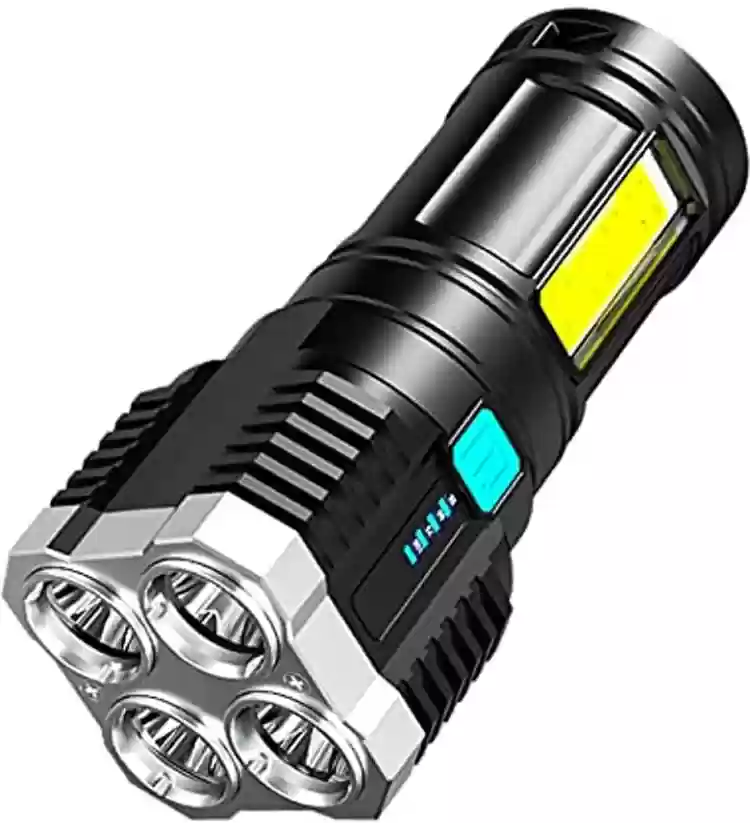 USB Rechargeable LED Flashlight USB充电强光手电筒