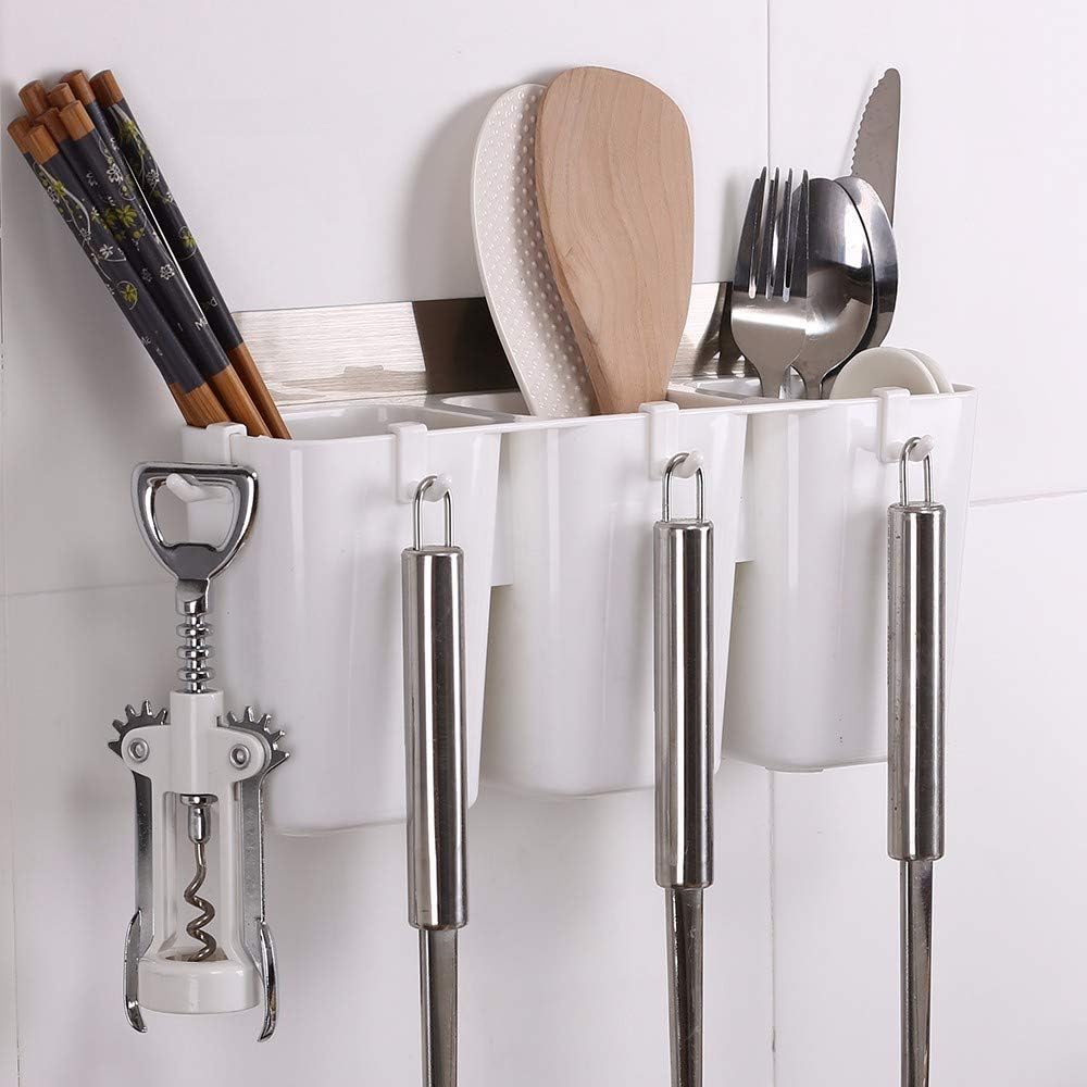 No-Drill Wall-Mounted Kitchen Storage Rack 免打孔厨房壁挂收纳架